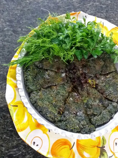عکسی از دستور کوکوسبزی مغزدار