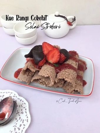 Langkah Gampang Membikin Resep Kue Rangi Coklat-Selai Stroberi yang Bikin Ngiler Anti Ribet, Mantap