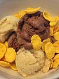 🍨ไอศกรีมนมสดกล้วยหอม…ไอศกรีมกล้วยหอมโกโก้….แบบเกล็ดๆ 🍩🍌