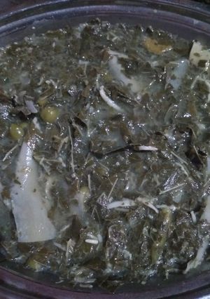 Foto resep Daun ubi tumbuk #5resepterbaruku