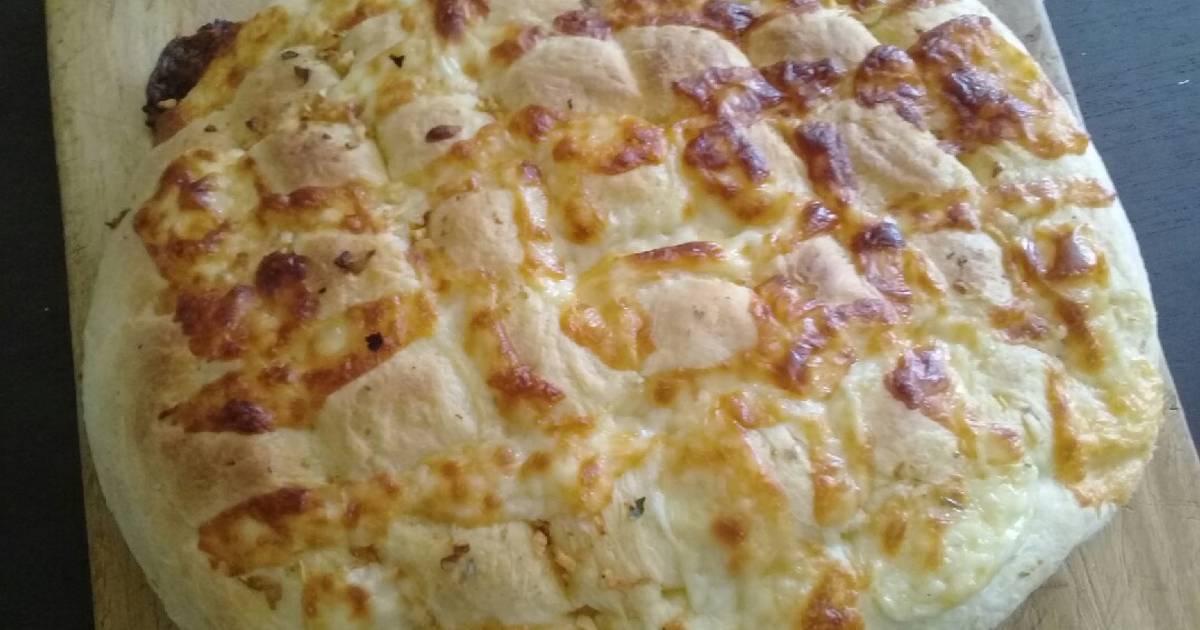 pone pan de ajo con queso