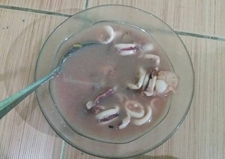 Langkah Mudah untuk memasak Cumi rebus simpel mantap enak Lezat