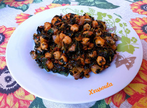 Φωτογραφία της συνταγής 💖 Espinacas con garbanzos (για διαβητικούς)