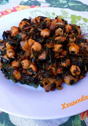 Φωτογραφία της συνταγής 💖 Espinacas con garbanzos (για διαβητικούς)