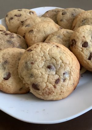 Una foto de Galletas con chispas de chocolate