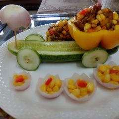 A picture of Healthy corn veg cart.