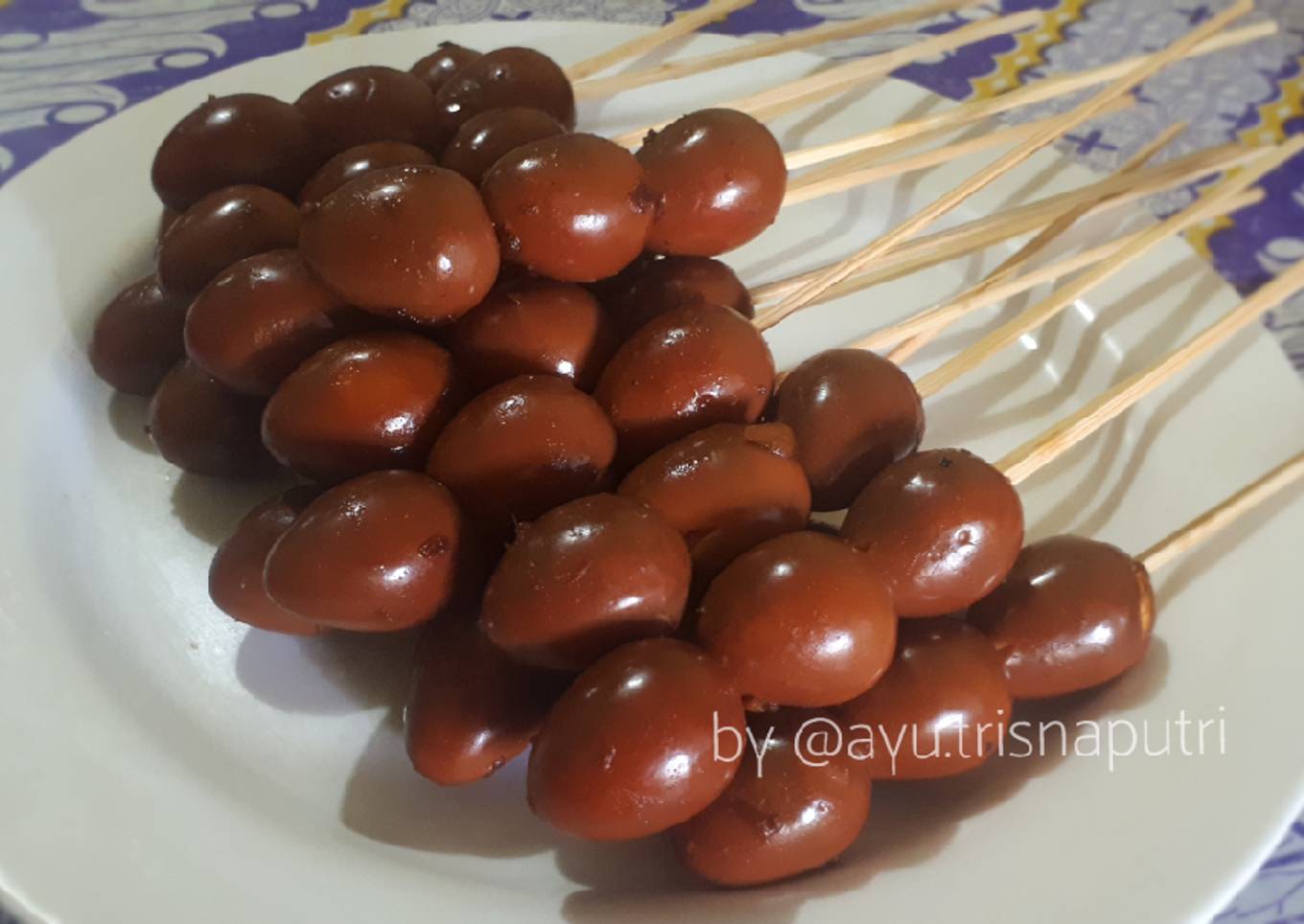 Sate telur puyuh ala angkringan