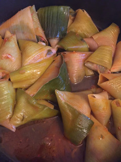 A picture of Stuffed Leek Leaves.