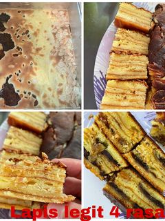 Foto resep Lapis legit 4 Rasa