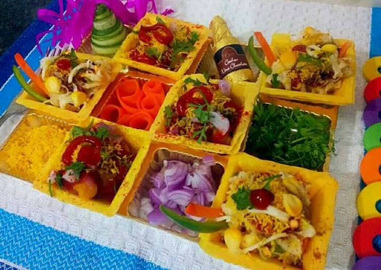 Step-by-Step Guide to Make Ultimate Ragda patties and pasta canapes chat