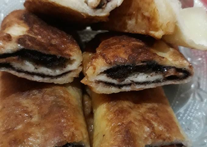 Anti Ribet, Memasak Roti tawar gulung isi glaze coklat dan salad Ekonomis Untuk Jualan