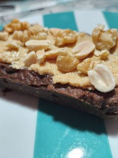 Una foto de Brownie sin harina