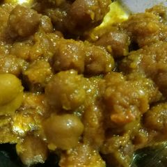 A picture of Masala channa.