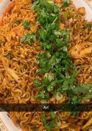 صورة لوصفة اندومي بالطريقه الصينية