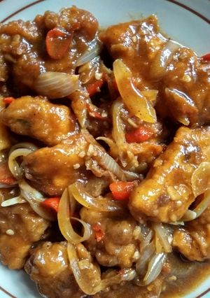 Foto resep Ayam Goreng Saus Tiram