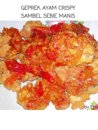 Langkah Gampang Membikin Resep 14. GEPREK AYAM KRISPY WITH SAMBEL SEBIE MANIS (SIMPLE) yang  Bikin Ketagihan Anti Ribet, Sempurna