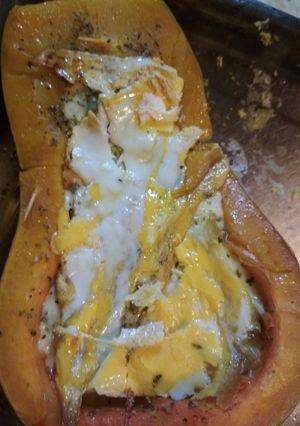 Una foto de Calabaza rellena