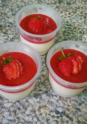 Foto resep Strawberry Panna Cotta