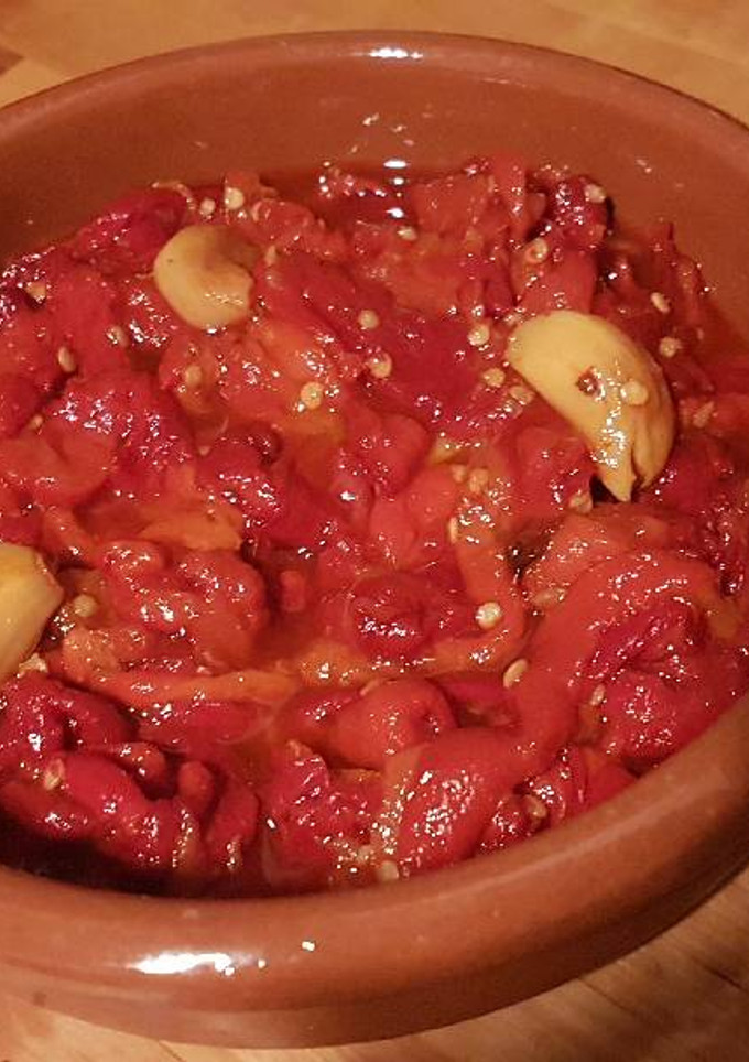 Una foto de Asadillo de pimientos rojos