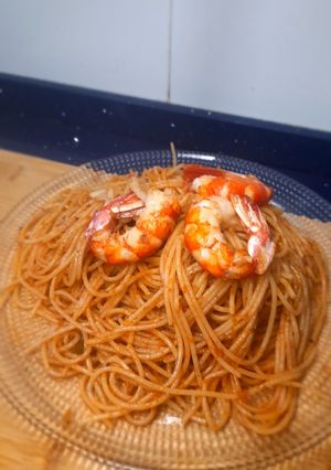 Foto principal de Espaguetis con gambón