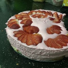 Easy lazy strawberry cheesecake A picture of Easy lazy strawberry cheesecake.