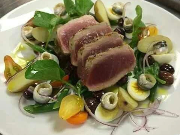 Easy Way Make Recipe Seared Tuna Salad #saladcontest that is Perfect, Addictive}