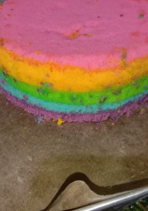 Foto resep Rainbow cake kukus