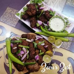 A picture of Smoked Fried Kababs.