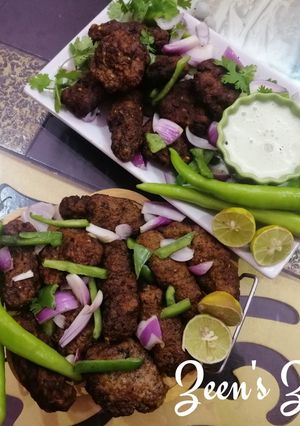 A picture of Smoked Fried Kababs.
