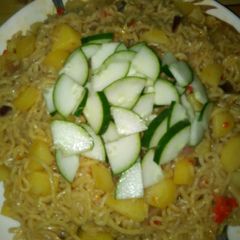 A picture of Indomie with arish.