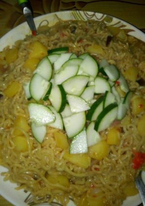 A picture of Indomie with arish.
