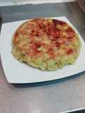 Tortilla de papas con salchichas