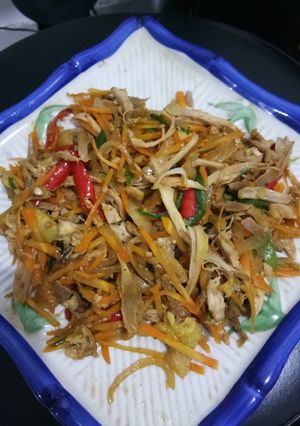 Foto resep Ayam Suwir Wortel