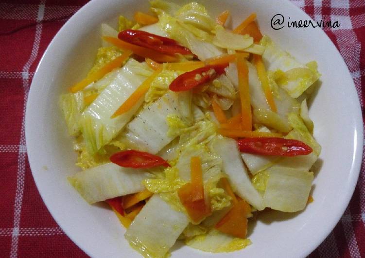 Tumis sawi putih