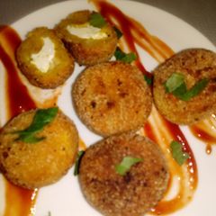 Semolina kabab A picture of Semolina kabab.