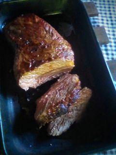 Una foto de Tapa de asado con vino a la parrilla del horno 🐄♨️
