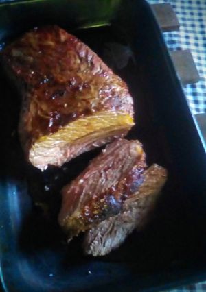 Una foto de Tapa de asado con vino a la parrilla del horno 🐄♨️