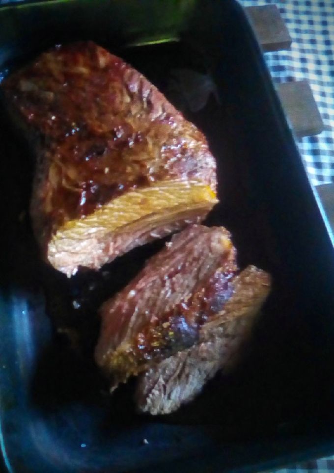 Una foto de Tapa de asado con vino a la parrilla del horno 🐄♨️