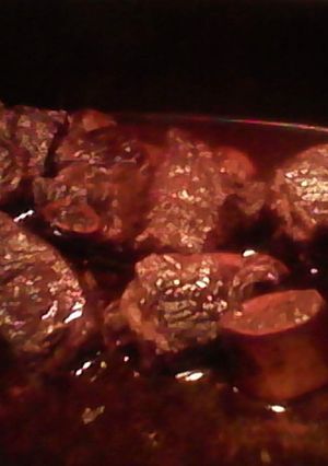 A picture of Braised short ribs with red wine.