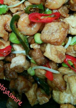 Foto resep Orak arik tahu+tempe+udang+pete