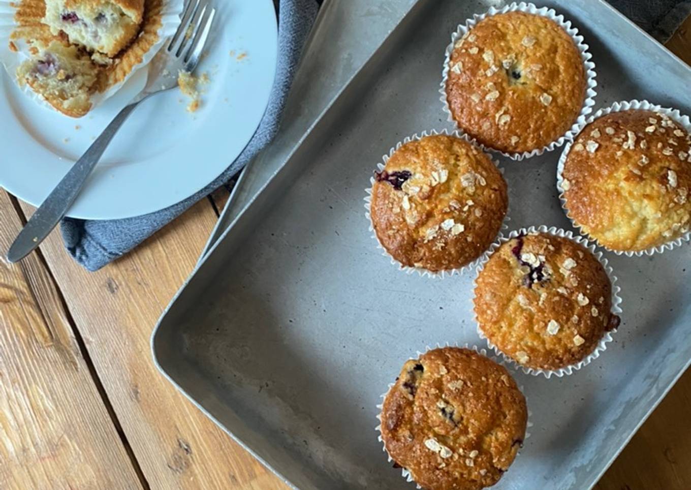 Breakfast Blueberry Muffins