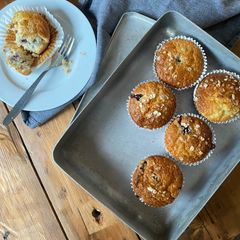 Breakfast Blueberry Muffins A picture of Breakfast Blueberry Muffins.