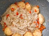 Ca Tofu jamur enoki pedas