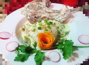 صورة لوصفة فول بلبن بلحمة الريش 🍖