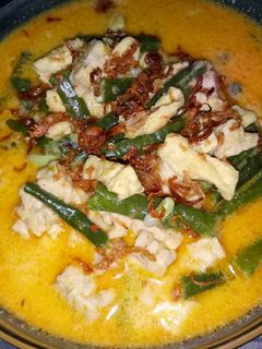 Foto resep Sayur santan kacang panjang, tempe, tahu
