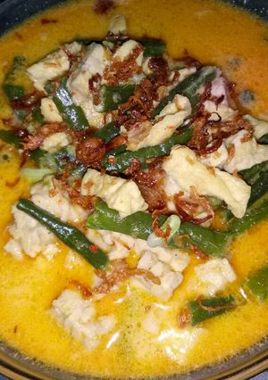 Foto resep Sayur santan kacang panjang, tempe, tahu