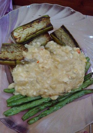 Foto resep Terong buncis bakar telor asin