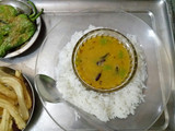 દાલ ફ્રાય ને સ્ટિમ રાઈસ(dal fry recipe in gujarati)