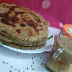 A picture of Malai paratha sindhi koki.