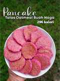 Pancake Talas Oatmeal Buah Naga (menu diet)